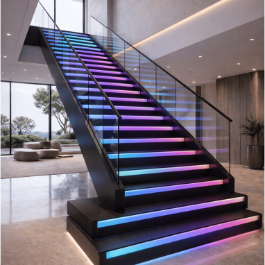 Futuristic Carbon-Fiber Stair Futuristic Carbon-Fiber Stair idea for luxury villa near IVC road