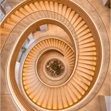 Parametric Wave Stair parametric wave stair design idea for villas in north bangalore