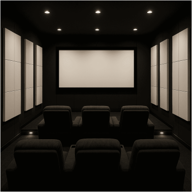 Luxury home theatre inside a premium villa in Devanahalli
