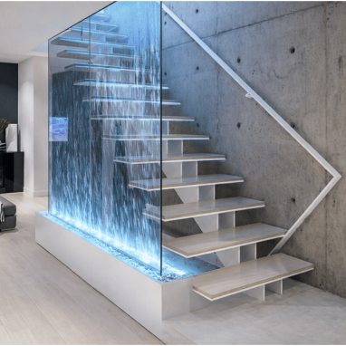 water future staircase for luxury villa near IVC road